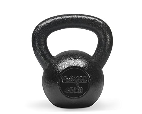 (Single) Solid Cast Iron Kettlebell (40 LB) - ²KVMOZ