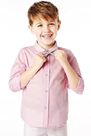 Autograph Pure Cotton Shirt with Bow Tie