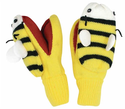 Kidorable Knitwear Bee Gloves