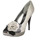 Guess Women's Wildfire Peep-Toe Pump,Natural Satin,7.5 M US