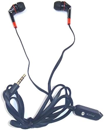 Fitness Earphones w/ Microphone-Silicone Ear Tips,Comfortable Fit, Headphones for Gym, Fitness, Workouts and Everyday Use, Colors May Vary