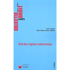 Droit des r�gimes matrimoniaux (ancienne �dition)