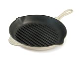 Le Creuset Cast Iron Round Grillit, Almond, 26 cm  from LE CREUSET UK LTD