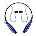 WONFAST® Wireless Bluetooth Music Stereo Universal Headset Headphone Vibration Neckband Style for iPhone iPad Samsung-Darkblue