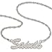 NFL New Orleans Saints Sterling Silver Script Necklace