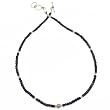 Sterling Silver Necklace Sapphire Gemstone Jewelry 19 Inches