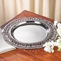 BEADED CHARGER PLATE - CHARGER PLATE WITH BEADED CRYSTALS - charger plate