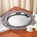 BEADED CHARGER PLATE - CHARGER PLATE WITH BEADED CRYSTALS - charger plate