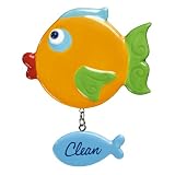 Grasslands Road Studio 100 Making Waves Yellow Fish Clean/Dirty Dishwasher Magnet