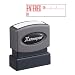 Xstamper One-Color Title Message Stamp, Entered, Pre-Inked/Re-Inkable, Red (1822)