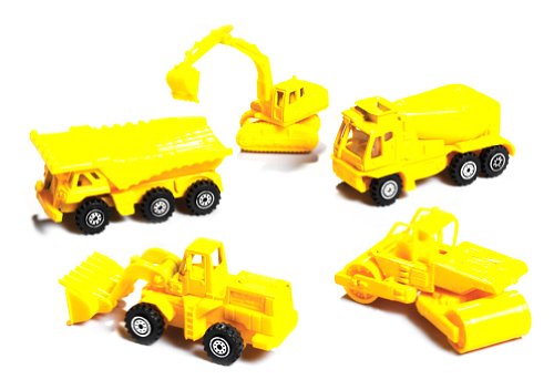 Happy People 34116 - Set di veicoli da cantiere, 5 pezzi