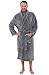 Del Rossa Men's Fleece Robe, Shawl Collar Bathrobe