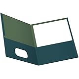 EarthWise by Oxford Twin Pocket Folders, Letter Size, Blue, 25 per Box (78502)