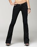 bebe Script Back Pocket Bootcut Jean