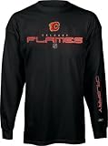 Calgary Flames Primary Team Logo Ringer T-Shirt Size Medium