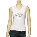 Reebok Green Bay Packers Ladies White Heather Sleeveless T-shirt