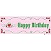 Strawberry Princess Birthday Banner