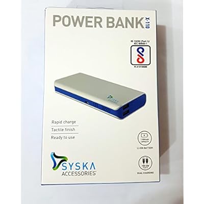 Syska X110 11000mAH Power Bank (Black-Grey)