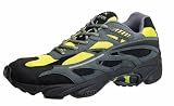 Mens Aetrex Black/Citron Yellow Ozone Trail Runner Shoe - Sneaker (Designed for high impact running activities. With Web Suspension Footbridge)
