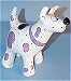Ganz White & Purple Dog Bank Russell By Pati