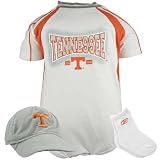 Reebok Tennessee Volunteers White Newborn 3-Piece Creeper Set