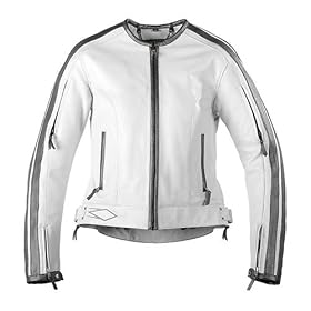 Buy Womens White Vintage Leather Jacket