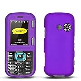 Purple Rubberized Snap-On Hard Skin Case Cover for LG Cosmos VN250 / Rumor  ....