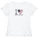 T-Shirt Woman White  I Love New Castle  Pennsylvania Usa City