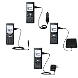 Road Warrior Kit for the Samsung SGH-Z150 includes a Car & Wall Charger AND USB cable AND Battery Extender - Gomadic Brand w/ TipExchange Technology