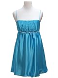 MoonTree Turquoise Blue Babydoll Formal Cocktail Dress In Large