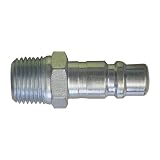 Interstate Pneumatics CPH881 1/2 x 1/2 Inch MPT Industrial Coupler Plug