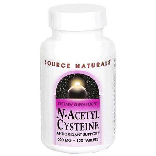 Source Naturals N-Acetyl Cysteine, 600 mg, Tablets, 120 tablets Pack of 2