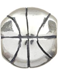 925 Sterling Silver Basketball Bead, For Chamilia, Pandora, Biagi, Personality, Reflections And More Charm Bracelets