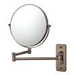 Wall Mount 5X to 1X Magnifying Mirror, Diablo Bronze