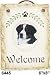 Bernese Mountain Dog Decorative Hanging Welcome Slate