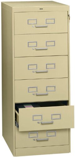 Tennsco Six Drawer Card File