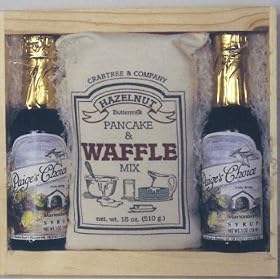 Waffle Mix 18oz. with 2 Marionberry Syrups 5oz. Crate
