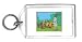 Keychain with basket, loading, goat, cart, fruit