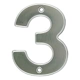 Signs: Ultra Hardware House Number 3 - Satin Nickel