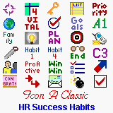 Hi-Res Success Habits Icon Collection for Agendus, Datebk5, GreatDates, SplashID, MonthPlanner downloadable Software