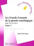 Les grands courants de la pens�e soci...