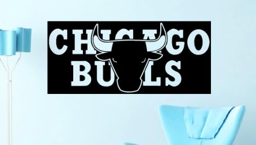 Chicago Bulls Team Logo American Basketball NBA Wall Vinyl Decal Mural Decals Art Home Interior Sticker W1485