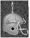 Logo Art Pittsburgh Panthers Sterling Silver Helmet Pendant