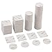 TIMESETL 150Pcs Double Sided Foam Tapes Square and Round Strong Tape Pad-White