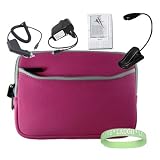 6 in 1 Bundle for Amazon Kindle 3 (Wifi Only , Wifi + 3G) (Latest Generation) Includes: Hot Pink Carrying Case + Car Charger + Travel Charger + Screen Guard + kindle LED Book light + Vangoddy TM, Live*Laugh*Love wrist band!!! (not for kindle DX)