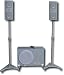 KLH AT-2100 Titan Series 2.1-Channel 400 Watt Television Audio Home Theater Speaker System