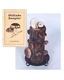 10" Shiitake Mushroom Log with the Shiitake Sampler Cookbook