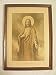 the Sacred Heart Sepia Antique Print With Jesus Artist: C Bosseron Chambers