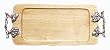 Wood Grape Vine Rectangle Serving Tray 16"L