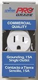LEVITON R02-05015-00W COMMERCIAL GRADE SINGLE GROUNDING RECEPTACLE